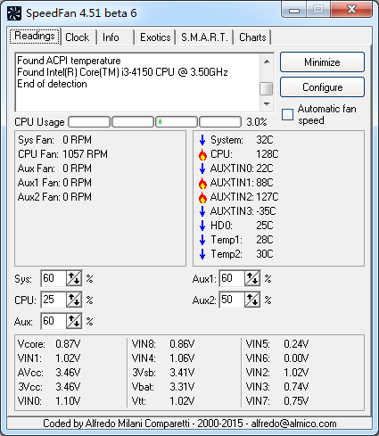  SpeedFan() V4.51 beta 6 