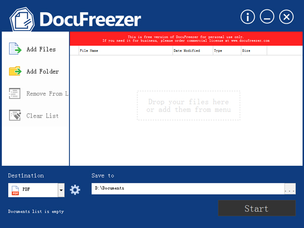DocuFreezer(ļת) V1.0