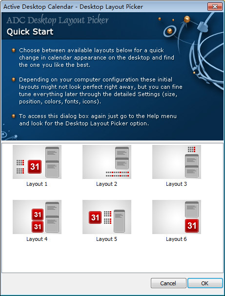 Active Desktop Calendar(ʱ) V7.95
